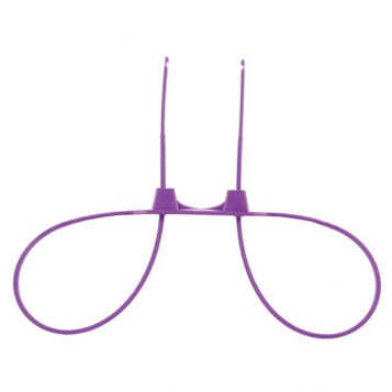 Disposable Ouch Zip Tie Cuffs Purple