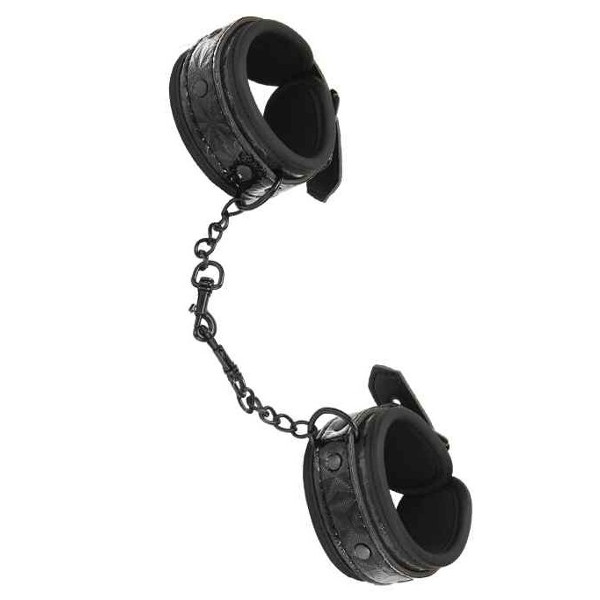 Bdsm - Whipsmart Diamond - Χειροπέδες Κροκό Μαύρες Bdsm - Whipsmart Diamond - Χειροπέδες Κροκό Μαύρες