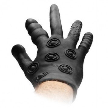 Fist It Stimulation  - Γάντι Σιλικόνης Μαύρo