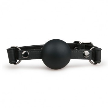 Easytoys Ball Gag L - Διαπνέον Φίμωτρο Μαύρο