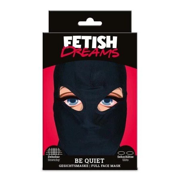 Μάσκες - Fetish Dreams Be Quiet - Μάσκα Μαύρη