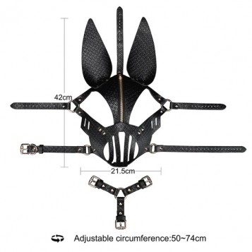 Rebellion Reign Dark Bunny - Μάσκα Μαύρη