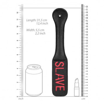 Ouch Slave Paddle - Μαστίγιο Μαύρο Ouch Slave Paddle - Μαστίγιο Μαύρο