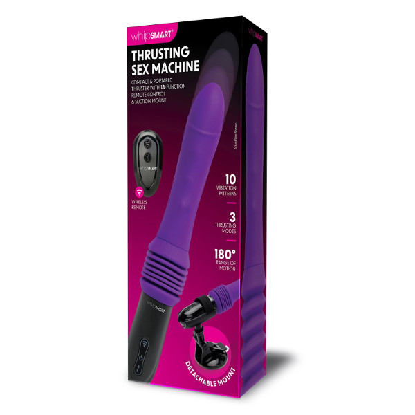 Δονητές - Whispmart Sex Machine Suction Mount - Μωβ 23εκ
