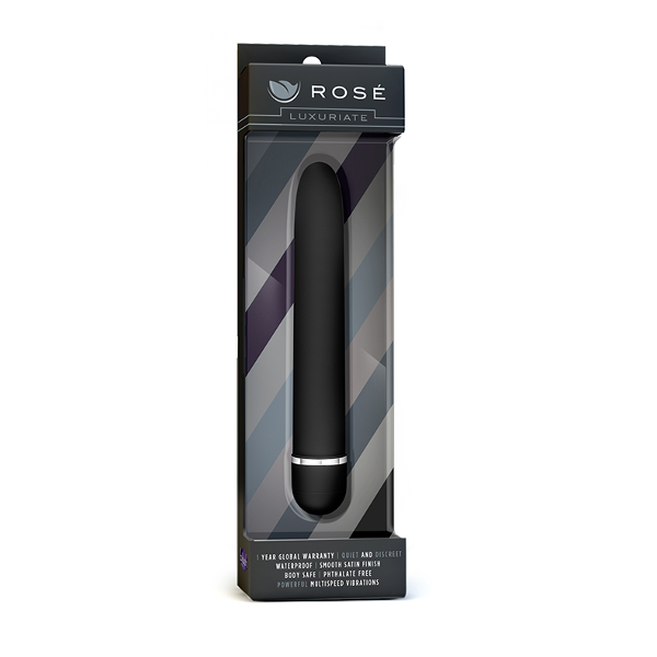Waterproof Luxury Vibrator - Rose Luxuriate Black