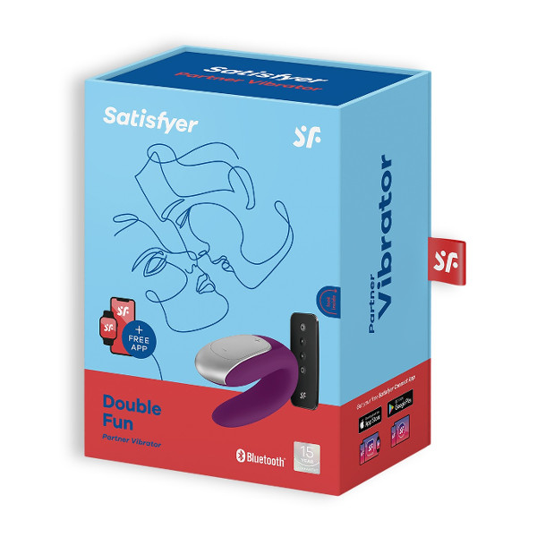 Sex Toys - Satisfyer Double Fun Vibrator With App Purple Sex Toys - Satisfyer Double Fun Vibrator With App Purple
