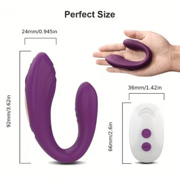 Std Duo Remote - Δονητής Ζευγαριών Φούξια 9εκ Std Duo Remote - Δονητής Ζευγαριών Φούξια 9εκ