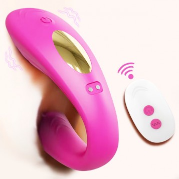 Std Duo Remote - Δονητής Ζευγαριών Φούξια 9εκ