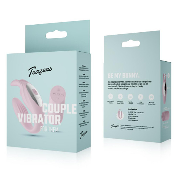 Ζευγάρια - Teazers Bunny Remote - Δονητής για Ζευγάρια Ροζέ Ζευγάρια - Teazers Bunny Remote - Δονητής για Ζευγάρια Ροζέ
