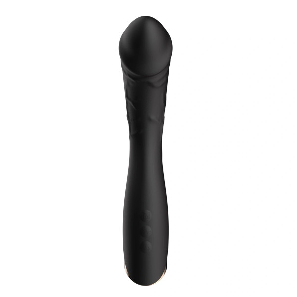 Gspot - Guilty Toys Velvet Curve G - Δονητής Mαύρος 13.5εκ