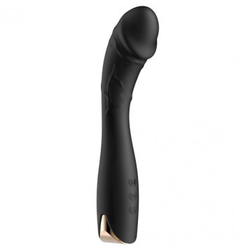 Guilty Toys Velvet Curve G - Δονητής Mαύρος 13.5εκ