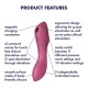 Clitoral Vibrators - Satisfyer Curvy Trinity 3 Vibrator Red Clitoral Vibrators - Satisfyer Curvy Trinity 3 Vibrator Red