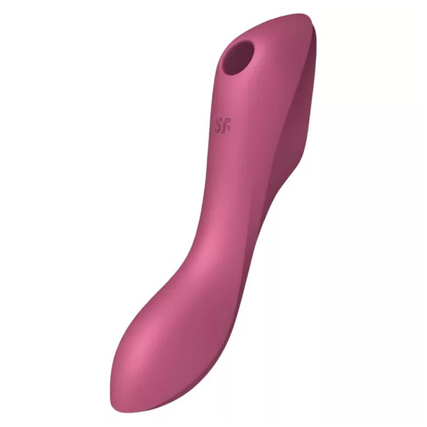 Clitoral Vibrators - Satisfyer Curvy Trinity 3 Vibrator Red Clitoral Vibrators - Satisfyer Curvy Trinity 3 Vibrator Red