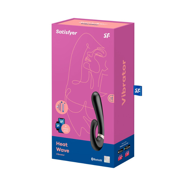 Δονητές G - Satisfyer Heat Wave App - Δονητής Μαύρος 20εκ Δονητές G - Satisfyer Heat Wave App - Δονητής Μαύρος 20εκ