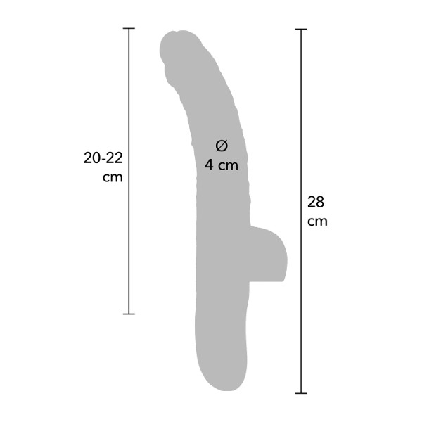 Realistic Vibs - Inferno Wiggling Thrusting Vibrator Flesh