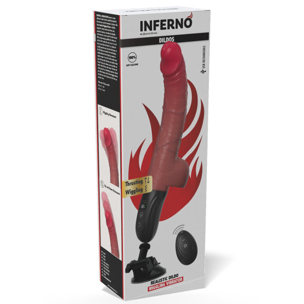 Realistic Vibs - Inferno Wiggling Thrusting Vibrator Flesh