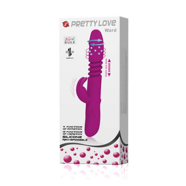 Thrusting Vibrators - Pretty Love Ward Purple up to 27cm