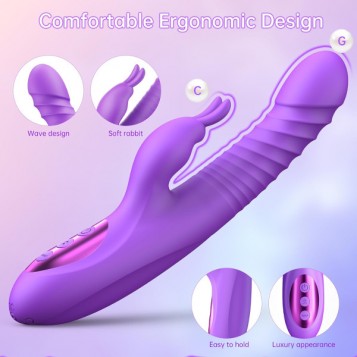 Samira Rotating Thrusting Heating - Μωβ 12.5εκ