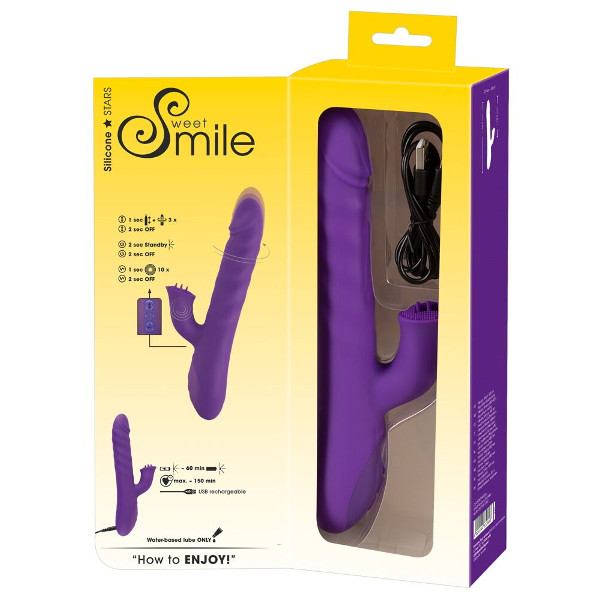 Vibrators - Sweet Smile Thrusting and Rotating Purple