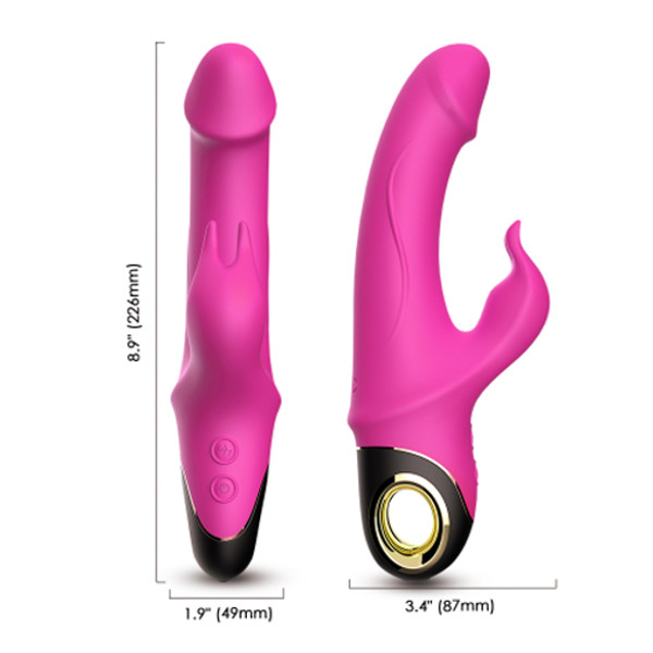 Rabbit Vibrators - Foxshow Meteor Rotating Rabbit Pink