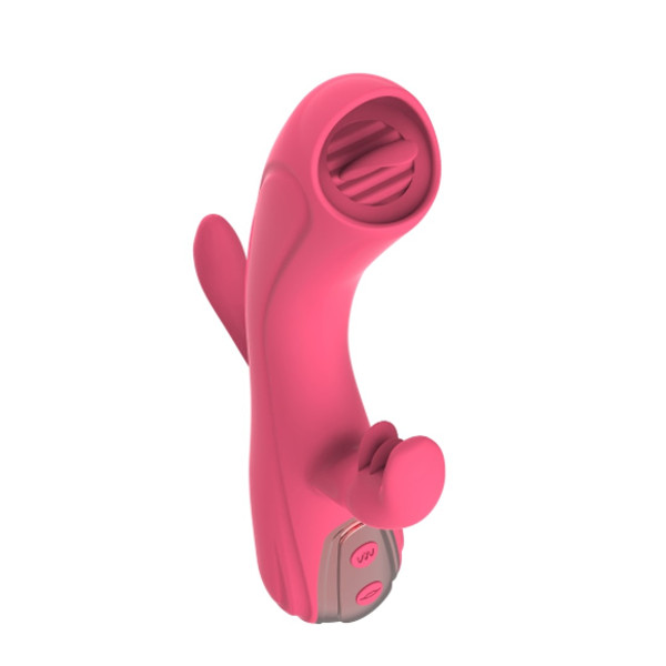 Δονητές - Leila Rabbit - Δονητής με Γλώσσα Ροζ 13εκ