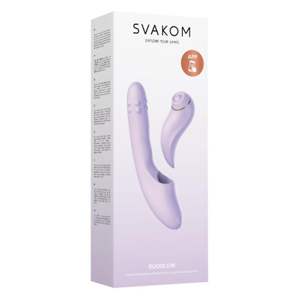 Rabbit - Svakom DuoGlow App - Δονητής Μωβ 20εκ Rabbit - Svakom DuoGlow App - Δονητής Μωβ 20εκ