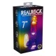 Ρεαλιστικά - Realrock - Ρεαλιστικός Δονητής με Όρχεις Led 18εκ
