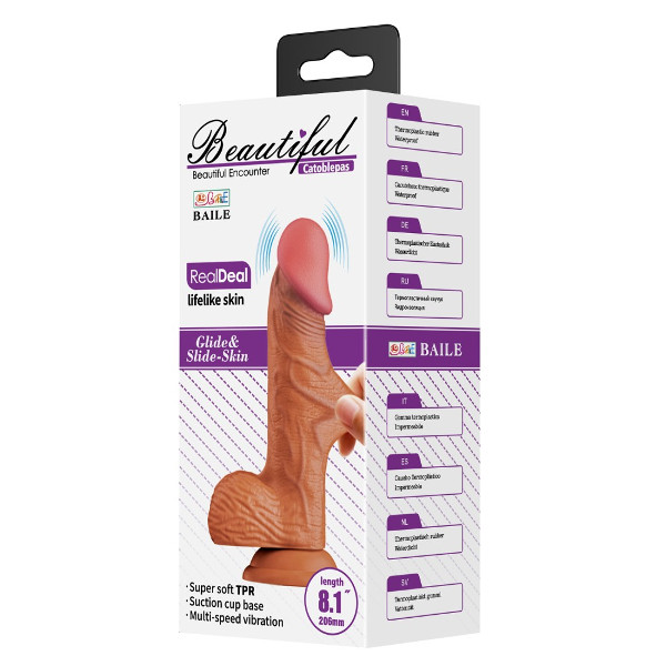 Realistic - Baile Bahamut 8.1inch Vibrator Flesh