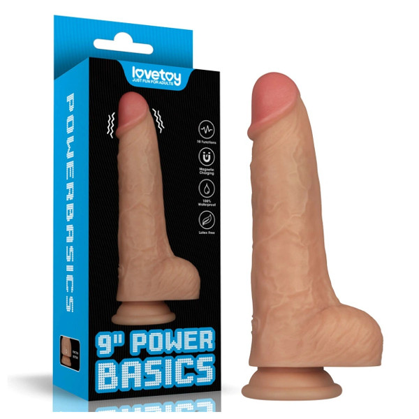 Ρεαλιστικοί - Lovetoy Power Basics 9 - Δονητής Φυσικός 16.5εκ