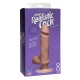 Vibrators - UltraSkyn Vibrating Dildo Balls Flesh 19cm