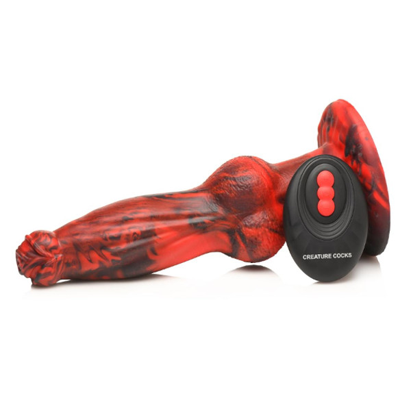 Special - Hel-Wolf Thrusting Vibrator Red-Black 22cm
