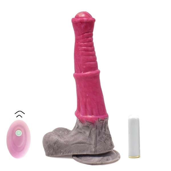 Special - Stallion Remote - Δονητής Ροζ-Γκρι 19εκ