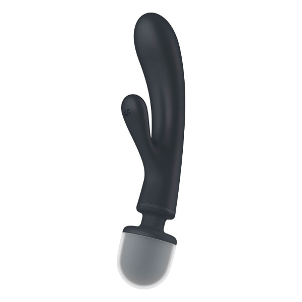 Vibs - Satisfyer Triple Lover Wand Vibrator Black 9.5cm Vibs - Satisfyer Triple Lover Wand Vibrator Black 9.5cm