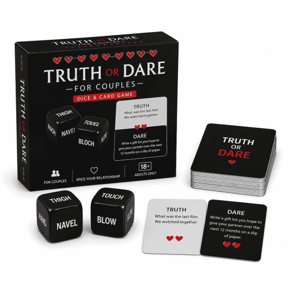 Truth or Dare En - Παιχνίδι Καρτών Με Ζάρια Για Ενήλικες