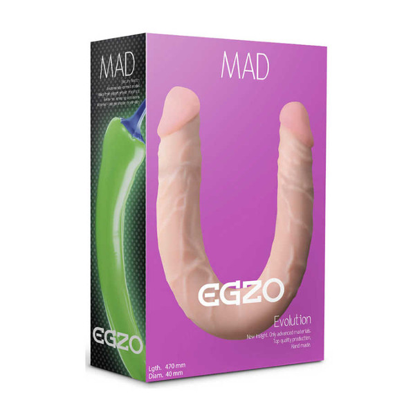 Double Dildo - Egzo Mad Evolution Double Dildo Flesh 49cm Double Dildo - Egzo Mad Evolution Double Dildo Flesh 49cm