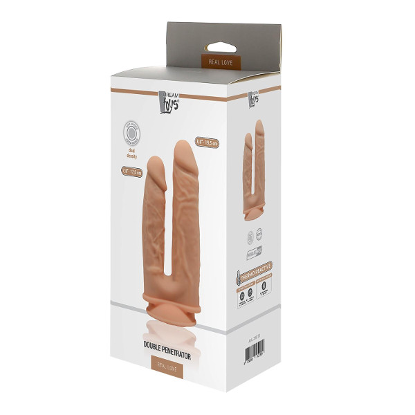 Double Dildo - Real Love Dual Density Double Penetrator Flesh
