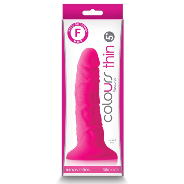 Colourful Dildos - Colours 5inch Dildo Fuchsia 16cm