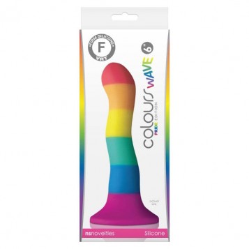 Colours Pride 6inch Wave - Dildo Πολύχρωμο 19εκ
