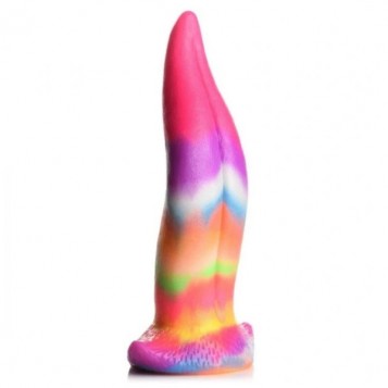 Luminus Tongue Glow - Dildo Πολύχρωμο 18εκ
