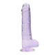 Realrock 8inch Jelly Dildo - Ομοίωμα Μωβ 21εκ