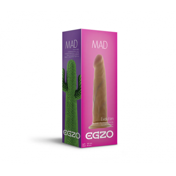 Egzo Mad Evolution Cactus Dildo - Φυσικό 18.5εκ