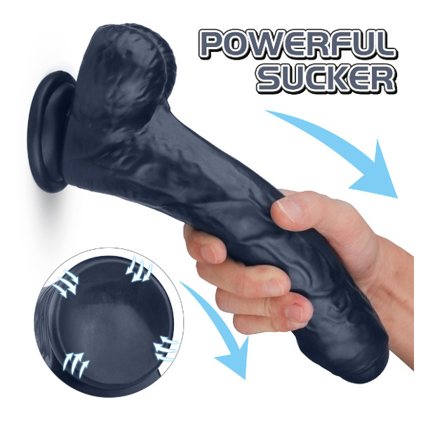 Penis Dummies - Passion Labs Kylie Dildo Black 16cm