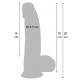Inferno Liquid Silicone Realistic Dildo - Φυσικό 18 εκ