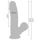 Dildos - Inferno Silicone Realistic Dildo Flesh Balls 14cm