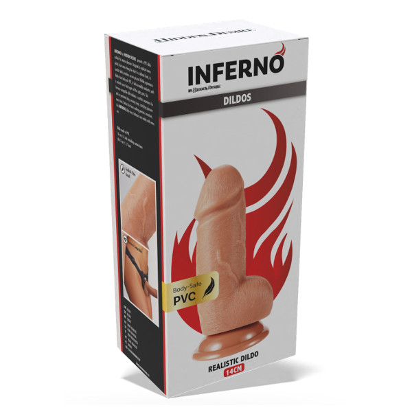 Dildos - Inferno Silicone Realistic Pvc - Dildo Φυσικό 10εκ