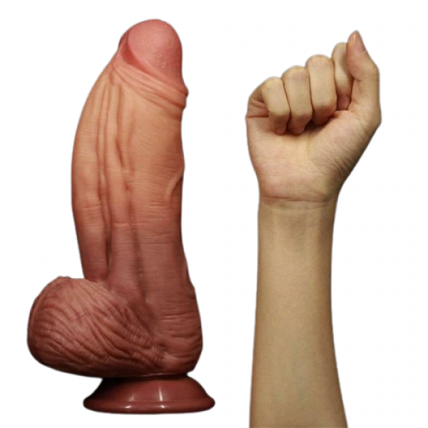Lovetoy Nature Cock Dual 10" - Dildo Καφέ 25 εκ Lovetoy Nature Cock Dual 10" - Dildo Καφέ 25 εκ
