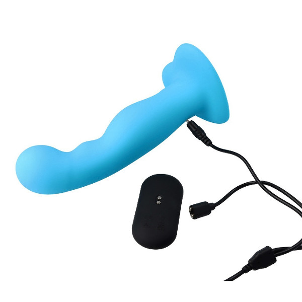 Non Realistic - Virgite Silicone Remote Vibrator Light Blue Non Realistic - Virgite Silicone Remote Vibrator Light Blue