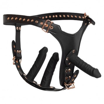 Bad Kitty Dildo Briefs - Διπλό Στραπον Μαύρο Bad Kitty Dildo Briefs - Διπλό Στραπον Μαύρο
