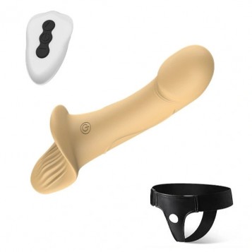 Guilty Toys Female - Στραπ-ον Με Δόνηση Φυσικό