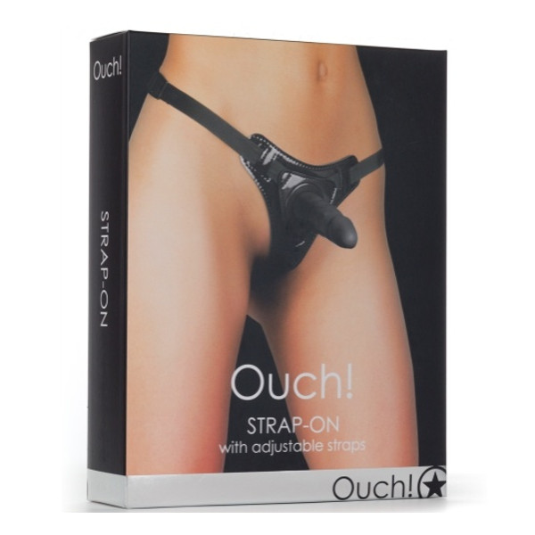 Women's Strapon - Ouch Pleasure Strap-on Black 11cm